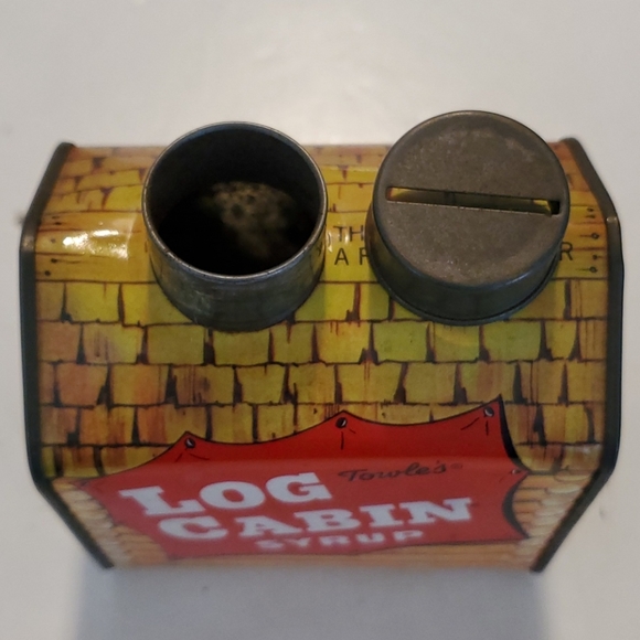 Vintage Log Cabin Tin Piggybank - Picture 7 of 7